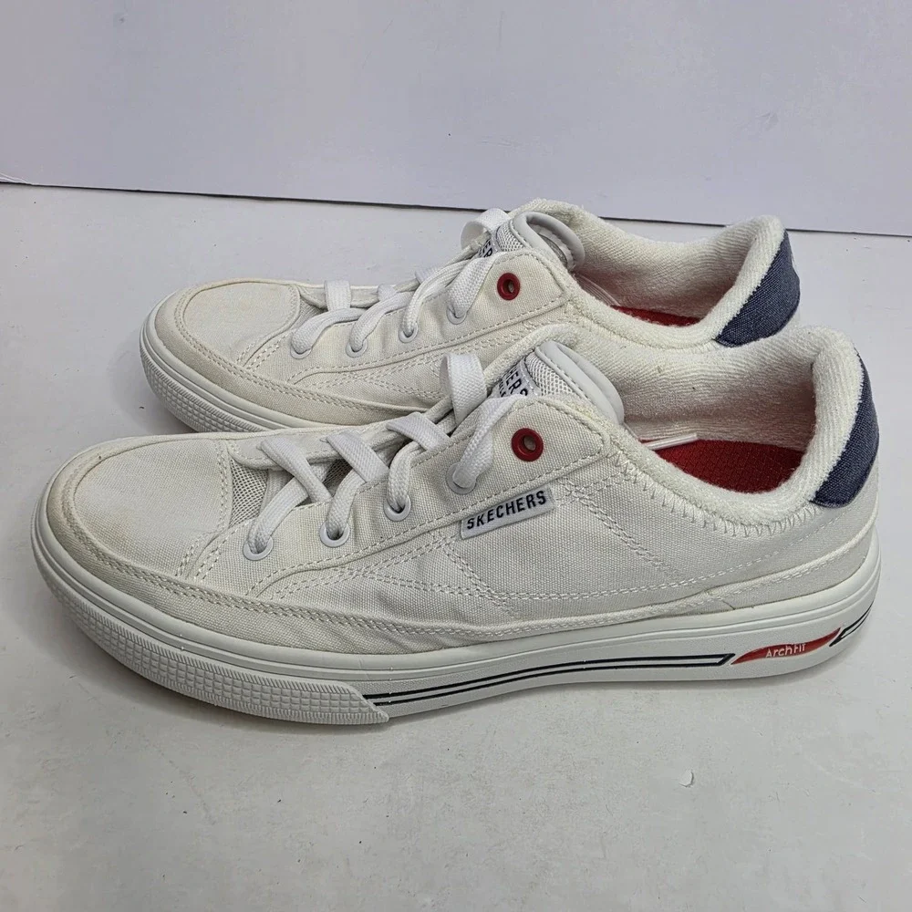 Sketchers Air Cooled Archfit Los Angeles White Women's Size 8